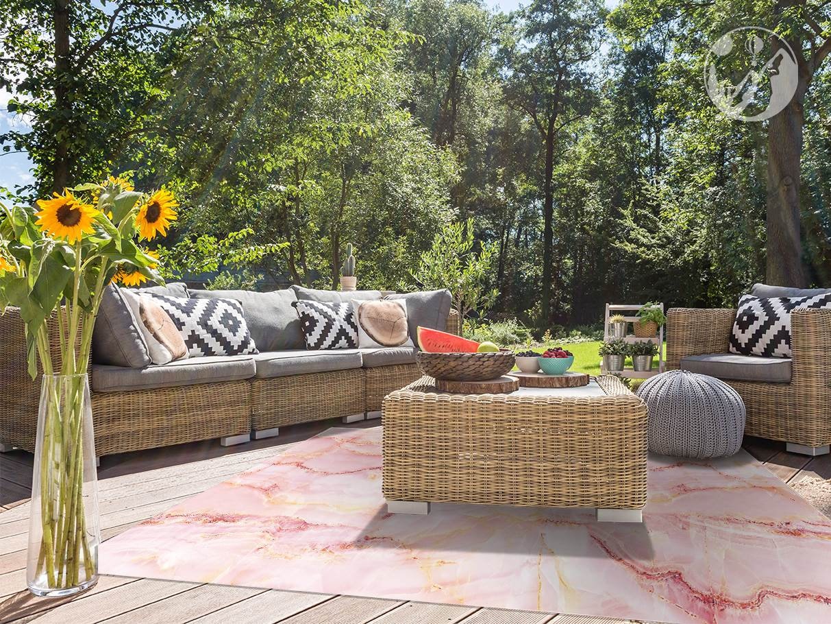 Pink Crystal Marble Vinyl Rug Marble Vinyl Rug Pink and - Etsy