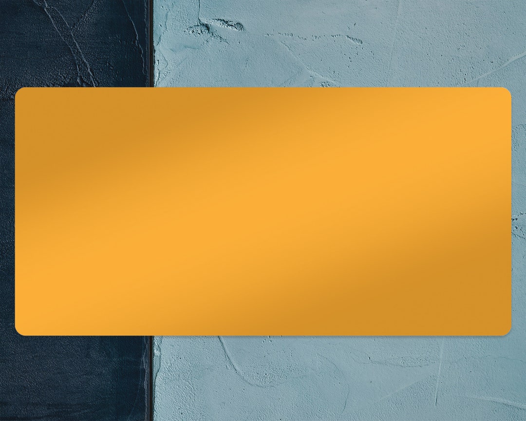 Yellow Desk Pad Yellow Desk Blotter Yellow Keyboard Mat Etsy