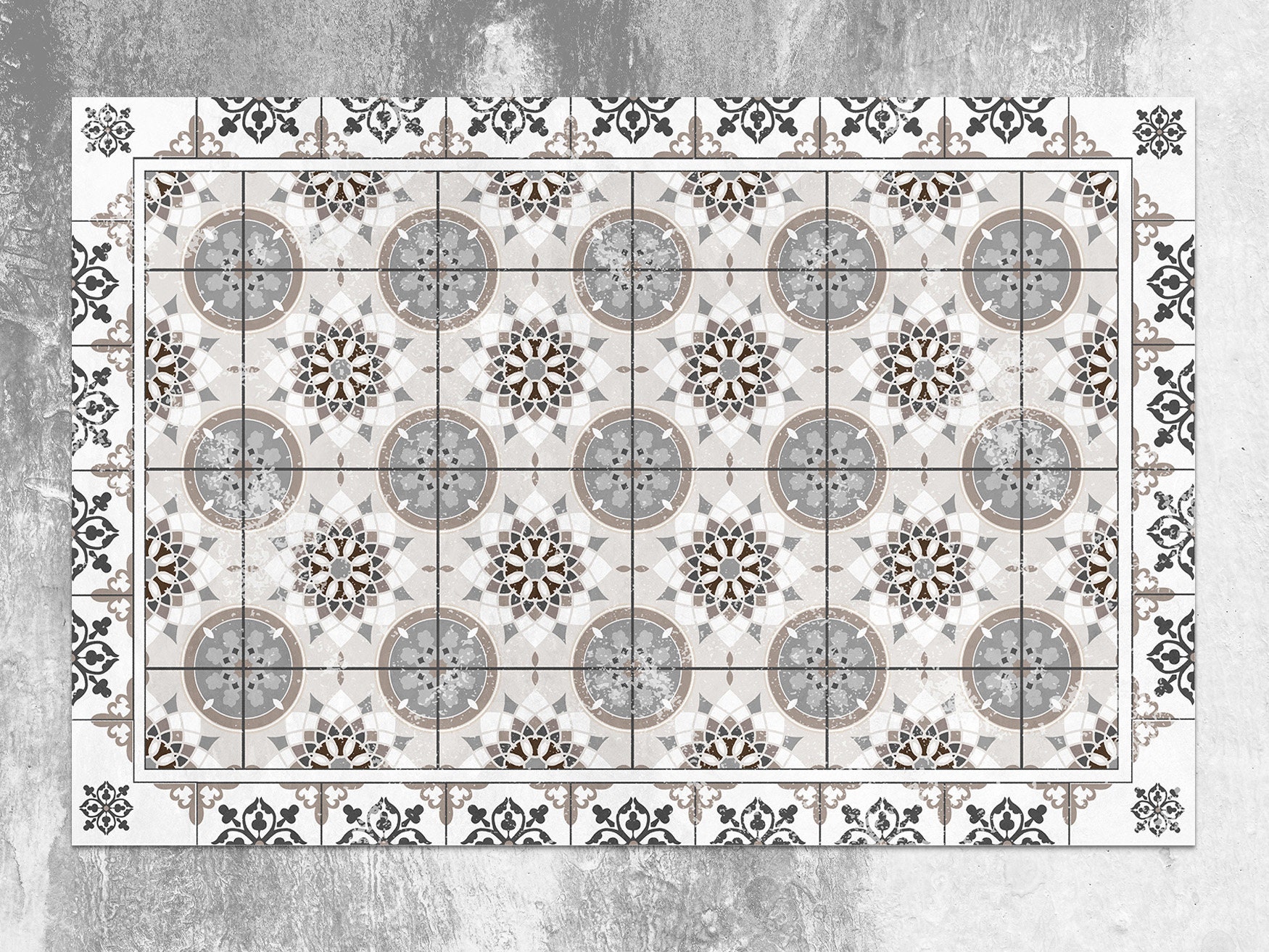 Details about   Tile Design Mosaic Hard Floor Rectangular Vinyl Mat in Assorted Sizes 