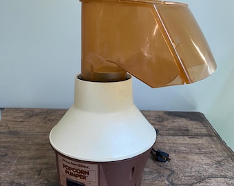 Vintage Proctor-Silex Popcorn Pumper Hot Air Popper | Model 73301 | 1980s Retro Kitchen Appliances | Tested & Working Canadian Made
