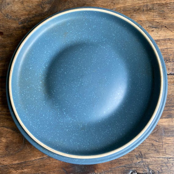 Corningware Creations Stoneware Blue Denim Round 1.5 Qt Covered