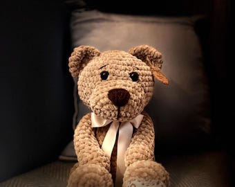 Handmade Crochet Teddy Bear: Keepsake