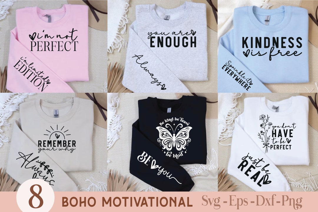 Boho Motivational SVG PNG Bundle Self Love Svg Bundle L Inspirational ...