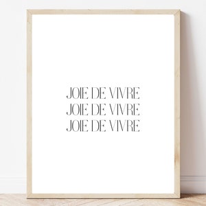 Joie De Vivre 3x Digital Print, Digital Download, Wall Print