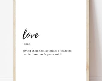 Love Definition Digital Download