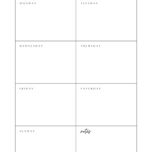 Daily Agenda &amp; Weekly Planner Printable, Digital Download Bundle - Etsy