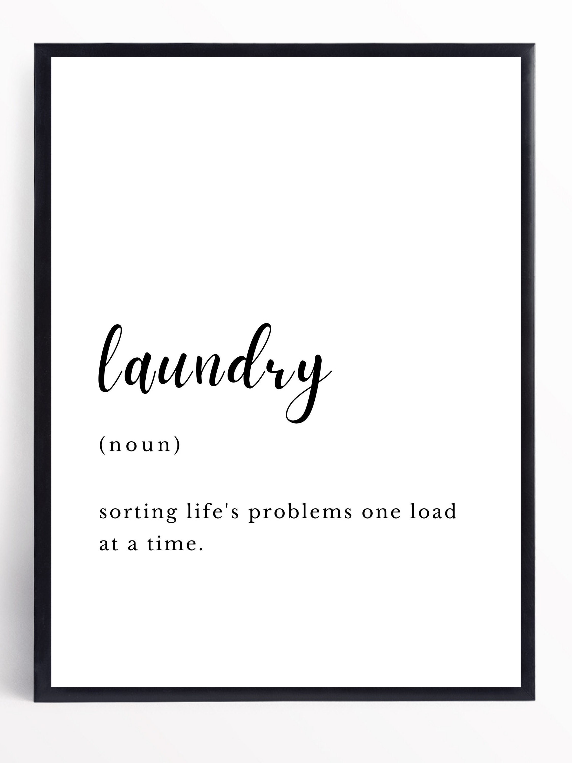 Laundry Definition Digital Download, Digital Print, Laundry Wall Art
