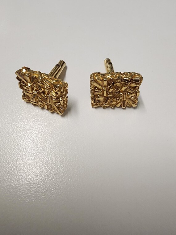 14k Gold Nugget Cufflinks Vintage