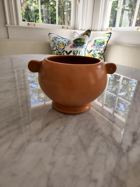 Vintage Orange Pottery Vase or Plant Pot Mccoy / Floraline Etsy