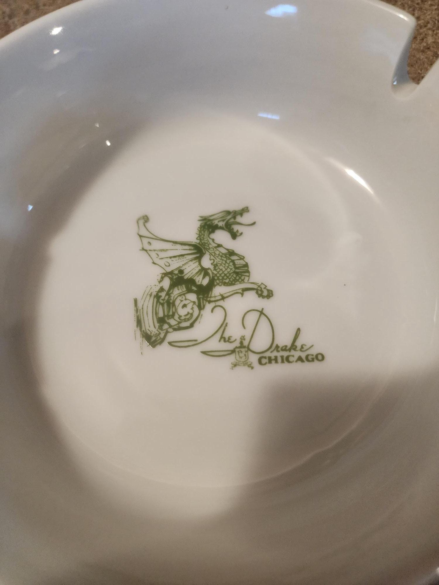 THE DRAKE CHICAGO Dragon Ashtray - Ashtray Specialty Company - Etsy
