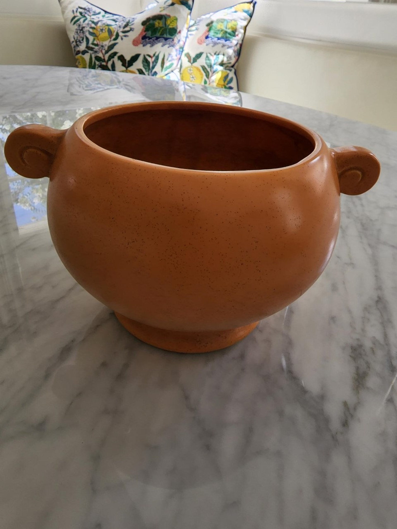 Vintage Orange Pottery Vase or Plant Pot Mccoy / Floraline Etsy