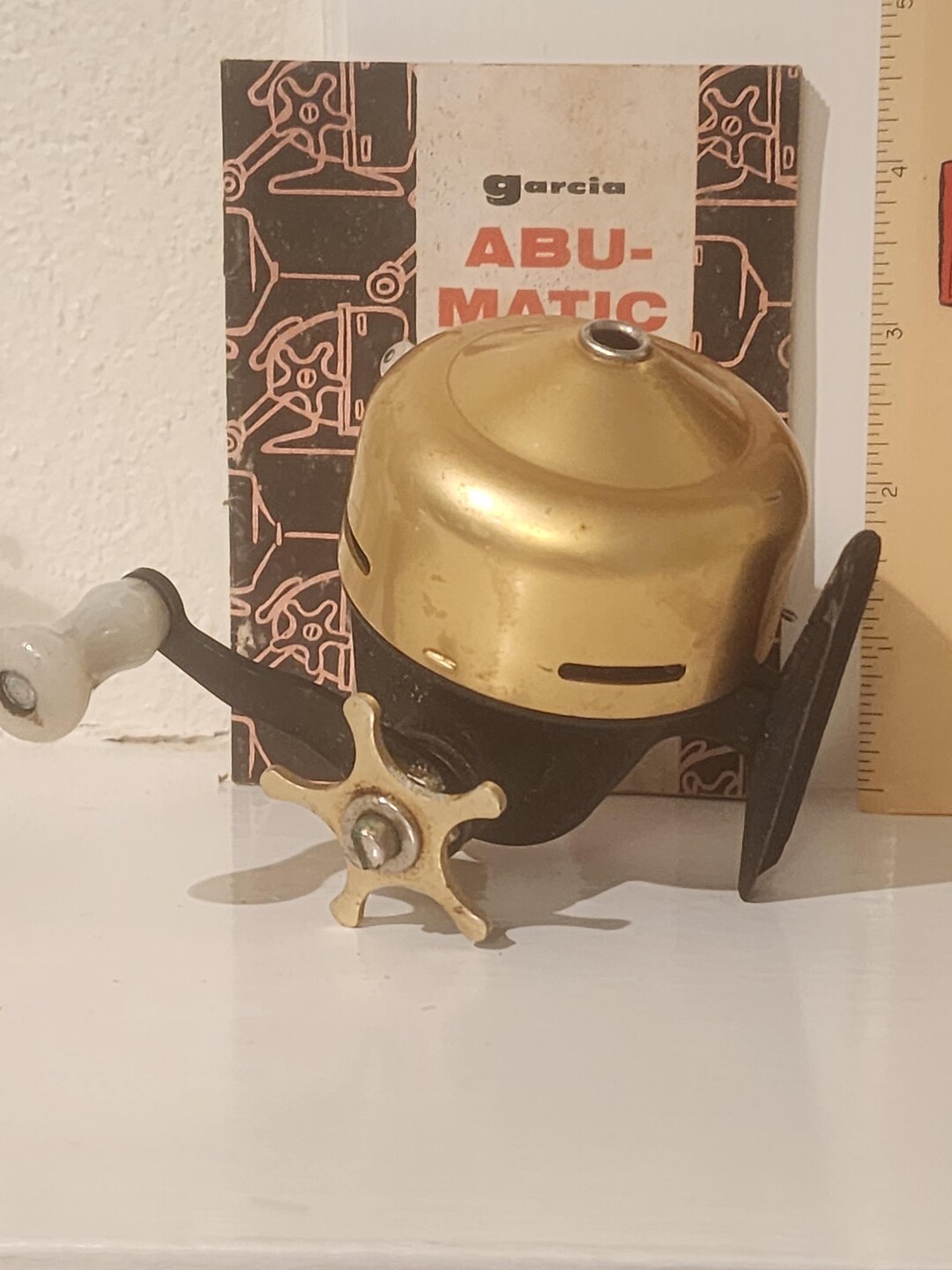 Moulinet Spincasting Vintage Abu Garcia ABU-MATIC 60 - Fabriqué En Suède - Fonctionne Parfaitement
