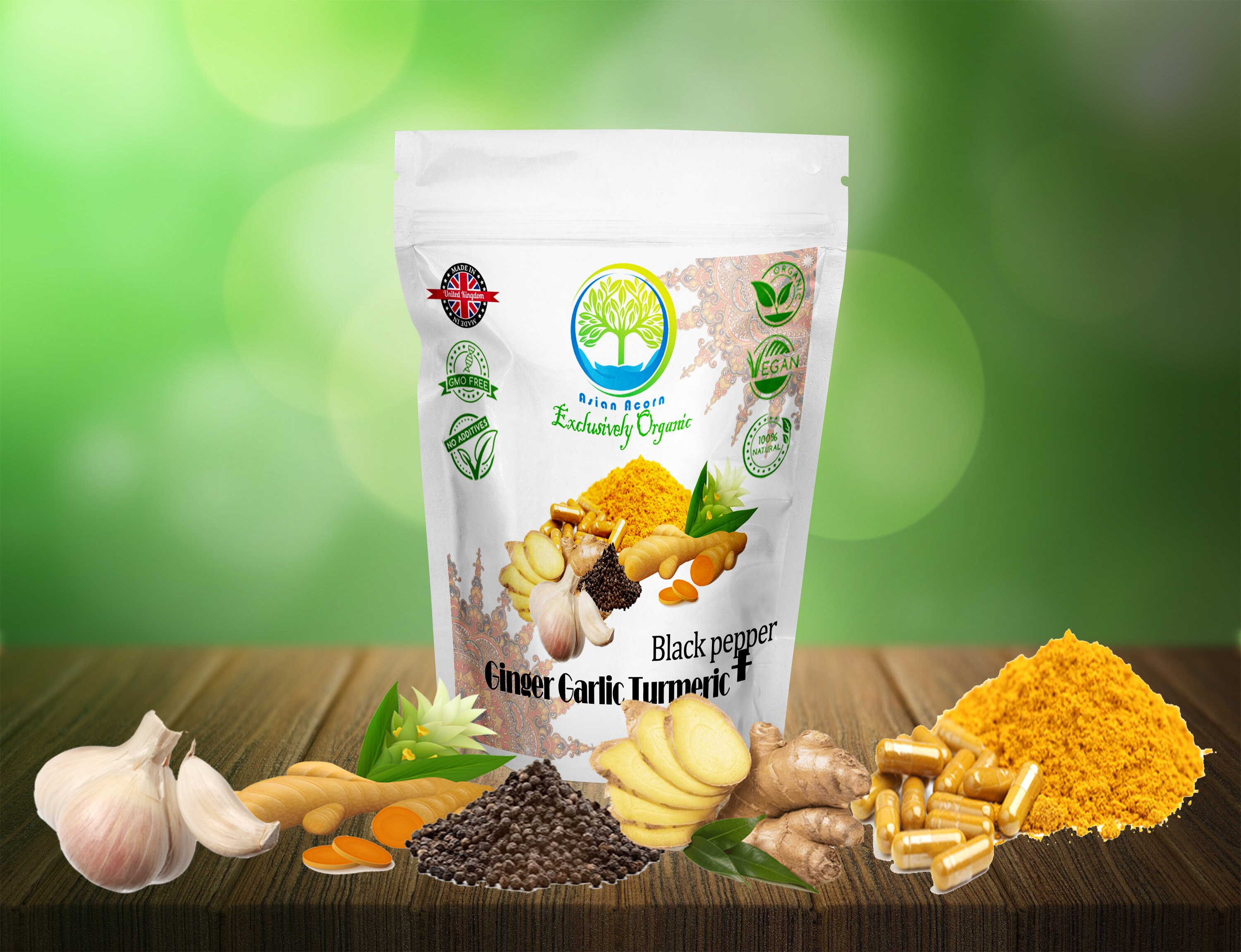 Garlic Ginger Turmeric GGT 600mg capsules High Strength Etsy