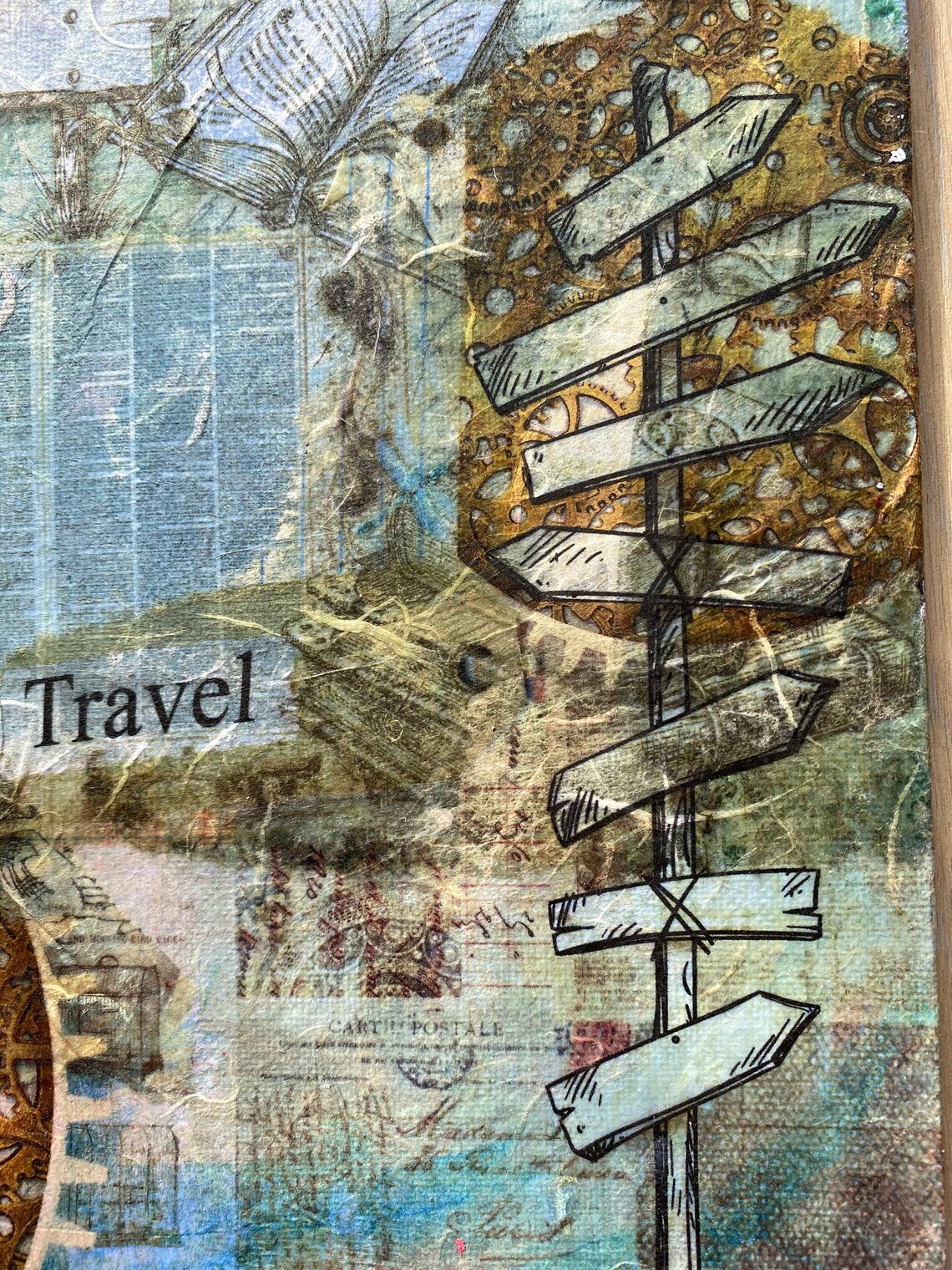 Original Mixed media wall art Etsy
