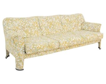 Rare Sofa in Fabric in the Style of Milo Baughman