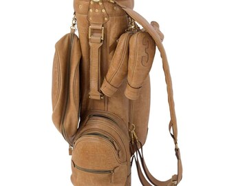 Vintage Faux Reptile Leather Golf Bag