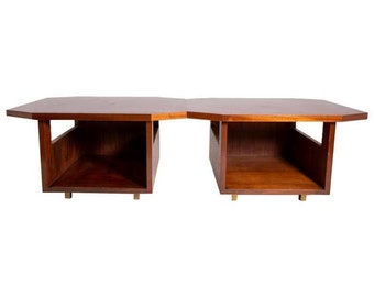 Pair of Modular Consoles by Vito Sangirardi for Pallante Store, Bari Italy 1950s