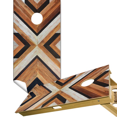 2 Cornhole Board Vinyl Wrap Decals USA Split Flag Set of Etsy