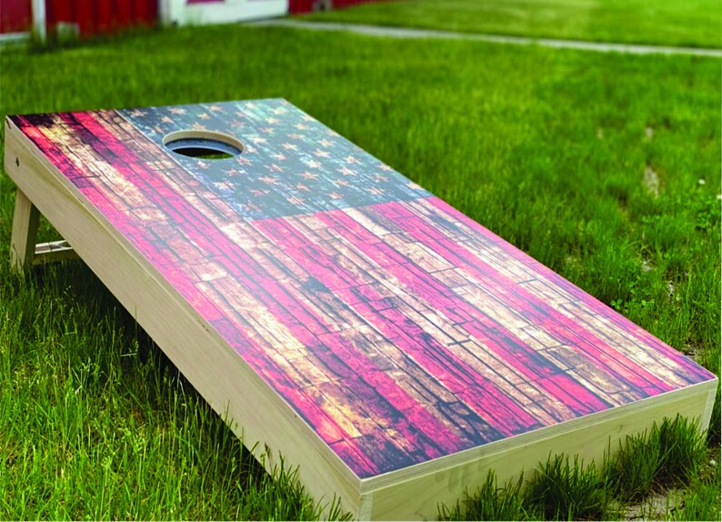 Custom Cornhole Board Vinyl Wrap Decals Bean Bag Toss Wrap Etsy