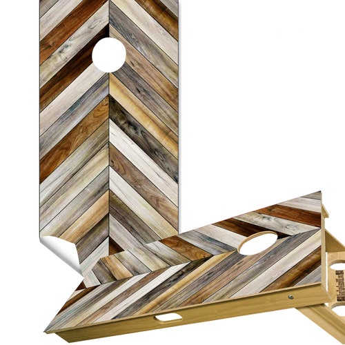 2 Cornhole Board Vinyl Wrap Decals USA Split Flag Set of Etsy