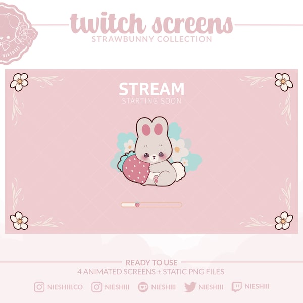 Cute Animated Starting Soon Screen - Etsy