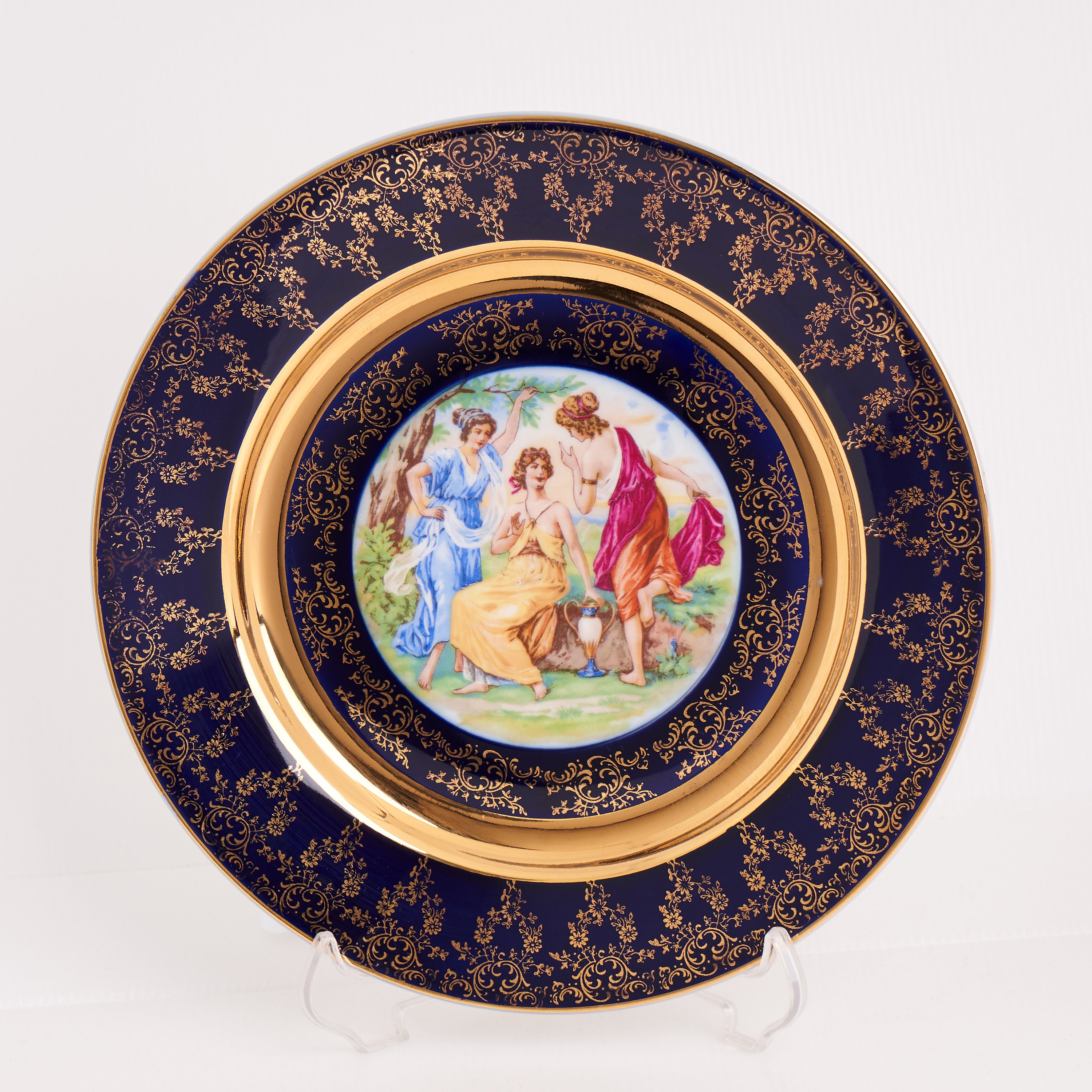 Antique Czech Madonna Porcelain Plates Set of 2, Serving Plate - Etsy