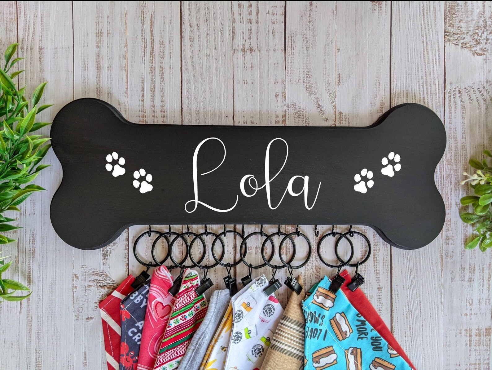 Bandana Holder Custom Dog Accessory Holder Dog Decor Dog Etsy