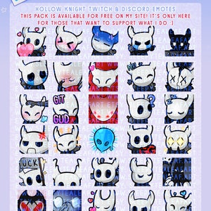 Hollow Knight Twitch & Discord Emotes