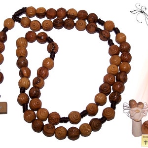 Seven Sorrows Catholic Rosary Olive Wood beads
