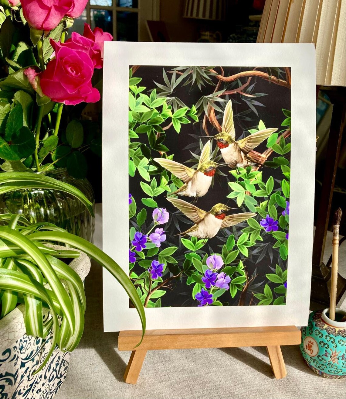 Chinoiserie Art Print/chinoiserie Wall Art/chinoiserie Digital Etsy