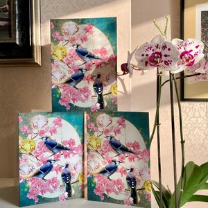 Chinoiserie greeting card/ Lantern Greeting Card/ Chinese New Year Greeting Card/ Spring Card/Luxury birthday Card/ Mother's Day Card