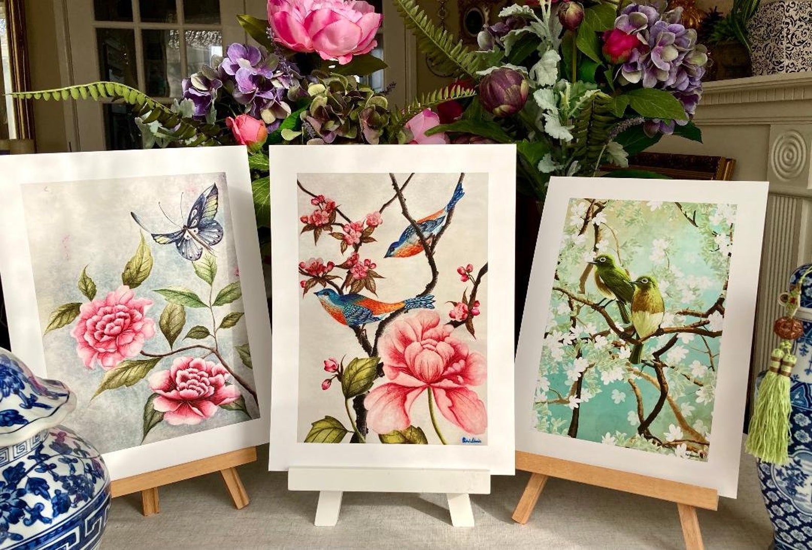 Chinoiserie Art Print/ Chinoiserie Wall Art/ Chinoiserie Etsy