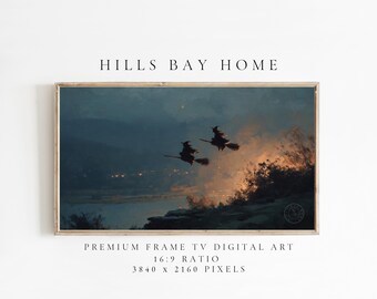 Halloween Frame Tv Art, Digital Download Art for Frame Tv, Fall Tv Art, Halloween Tv Art, Painting Frame Tv Art, Spooky Tv Art