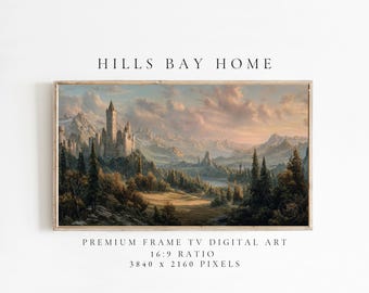 Fantasy Frame Tv Art, Digital Download Art for Frame Tv, Magical Tv Art, Fantasy Book Frame Tv Art, Kingdom Tv Art