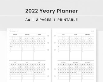 Organizer Kalender 2022 A6