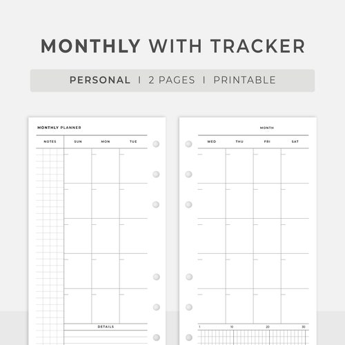 PRINTABLE Personal Spending Tracker - Etsy