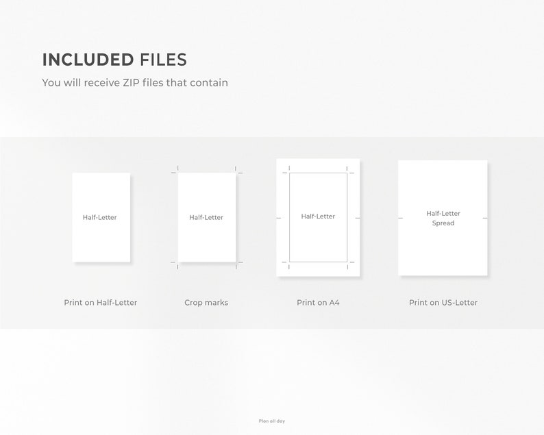 Halfletter Inserts Purchase Tracker Printable L Minimal Etsy