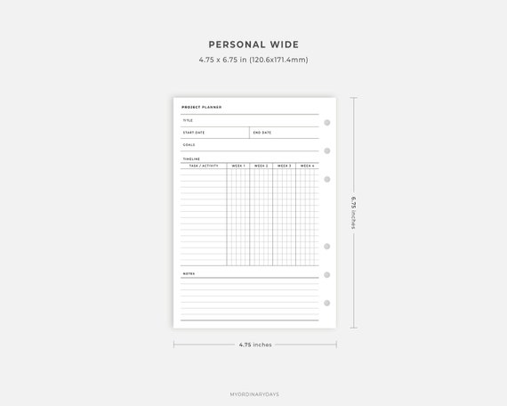 Paper &amp; Party Supplies Calendars &amp; Planners Paper Project Planning ...