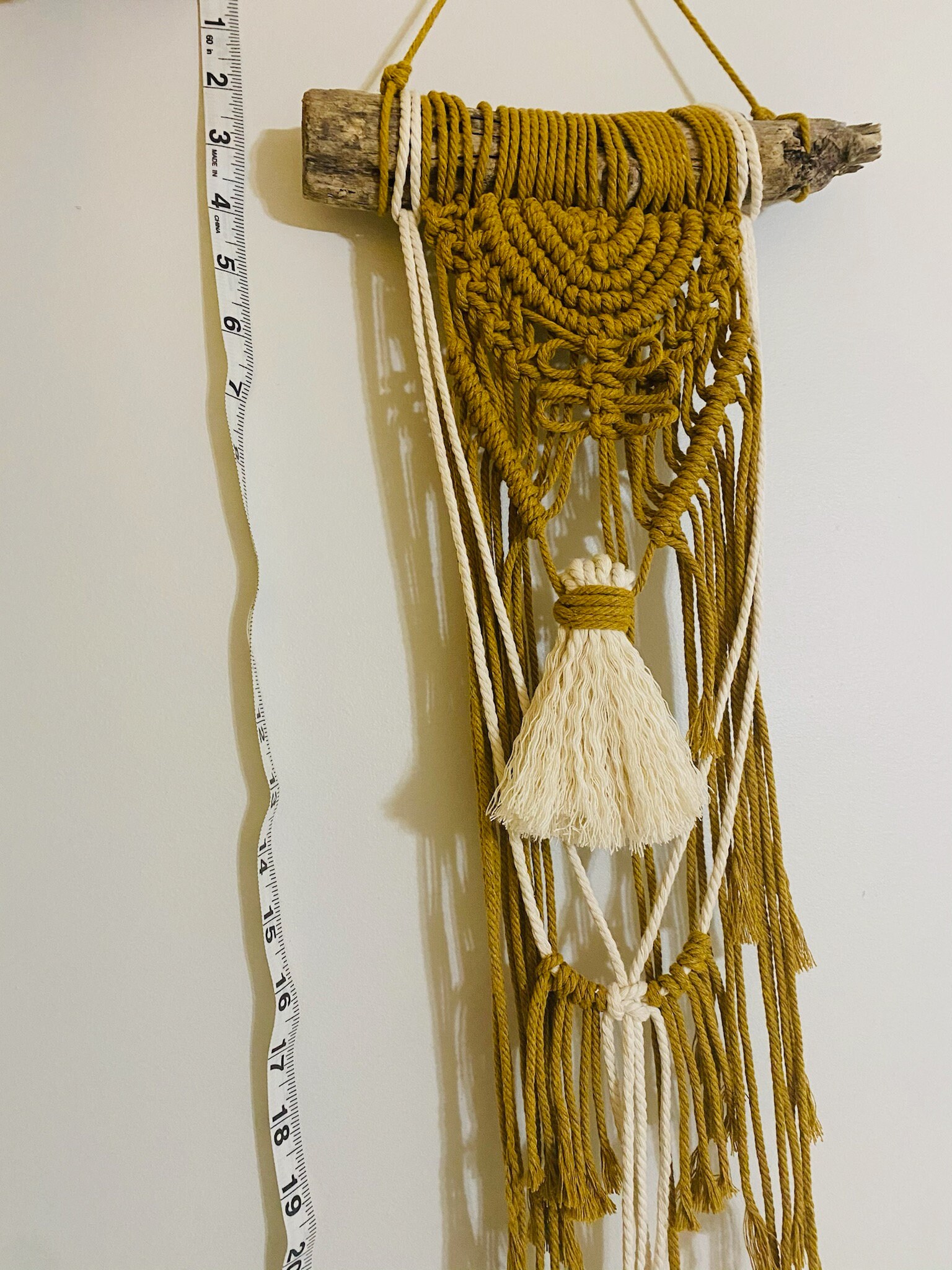 Handmade Macrame Wall Hanging with Driftwood Etsy