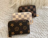 Wallet Mini Card Holder Monogrammed Inspired Women Gift Accessories Wallet Girlfriend Mother s Day Gift
