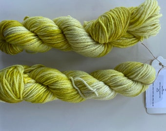 Hand Dyed Christmas Yarn Sock Set Neon Yellow Green Brown Speckles, Golden  Brown Mini Skein, BIODEGRADABLE Nylon, Ready to Ship 
