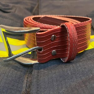 Handmade Upcycled Fire Hose Belt