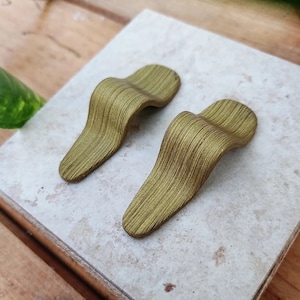 Goldene Fimo Ohrringe | Einzigartiges und leichtes | Luxuriöse | Stilvoll