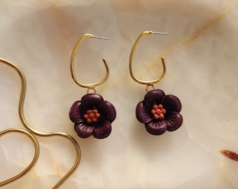 Polymer Clay Earrings | Handmade | Minimalistic | Boho | Lightweight | Stylish | Classy | Flower