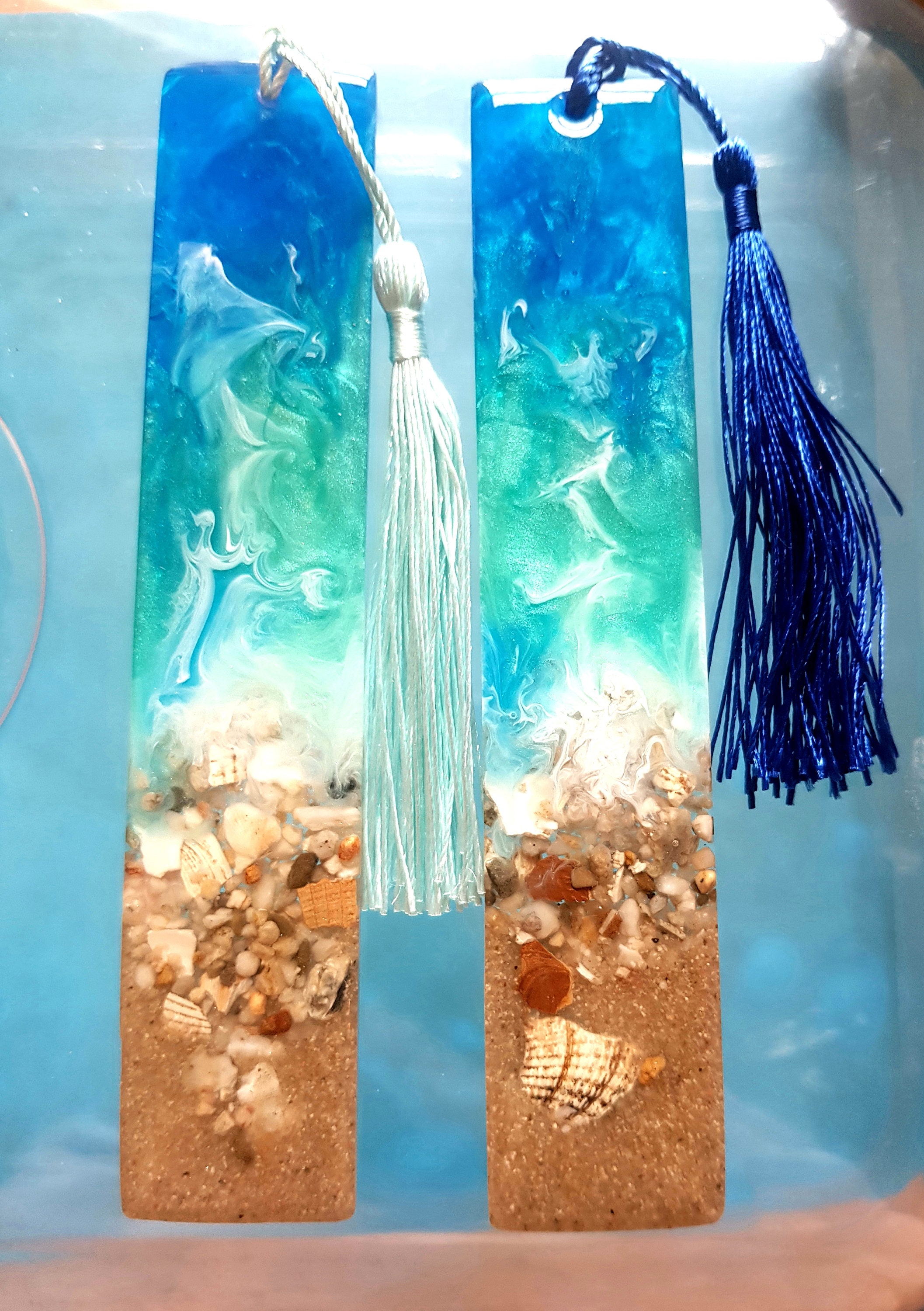 Beach themed bookmark Etsy