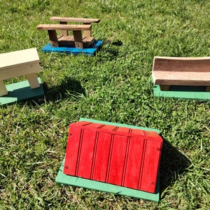 Model Horse Cross Country Jumps, Hobby Horse jumps, Recycled wood