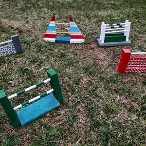 Model Horse Jumps, Hobby Horse jumps, Recycled wood