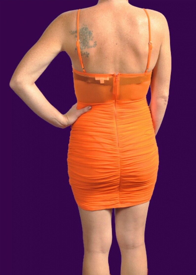 Crunched Bodycon Mini Dress