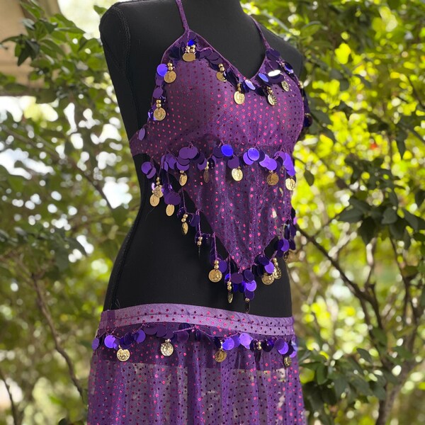 Purple Sequin Top Etsy