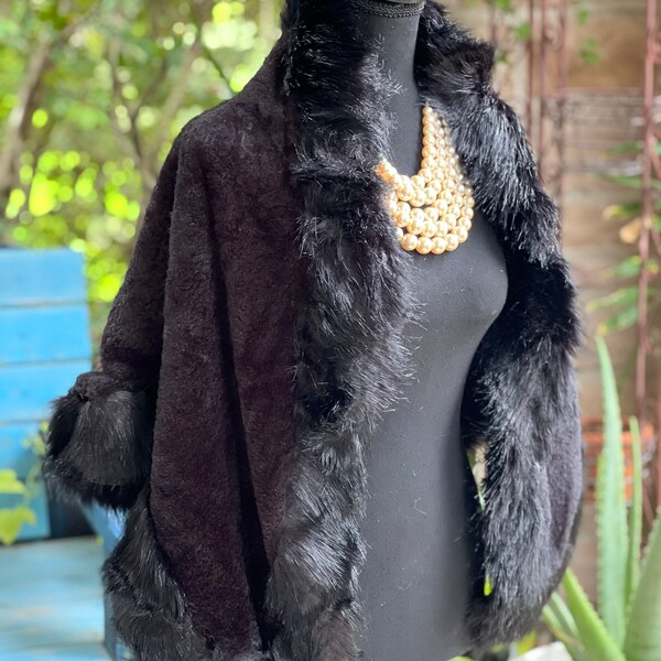 faux fur shawl target